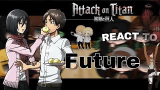 Past AOT React To Future  Attack on Titan  Shingeki no Kyojin  Gacha Club [upl. by Boggs350]