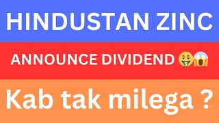 hindustan zinc latest news  hindustan zinc dividend date  hindustan zinc share news [upl. by Chaiken291]