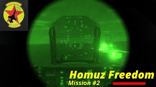 Hormuz Freedom Campaign by SorelRo Mission 2 Multiple Ship Night Strike DCS World [upl. by Lechner]