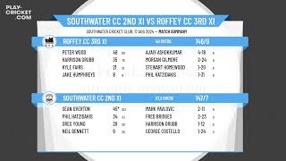 Southwater CC 2nd XI v Roffey CC 3rd XI [upl. by Artaed]