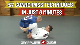 57 BJJ Guard Passing Techniques in Just 8 Minutes  Jason Scully [upl. by Enahpets]