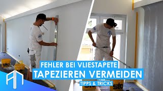 Wie tapeziere ich Vliestapeten richtig  Tipps amp Tricks  Der Wandprofi [upl. by Janka]