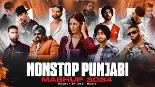 Nonstop Punjabi Mashup 2024 1 Hrs  Shubh ft Sonam Bajwa  Nain Tere Chain Mere Jukebox  DJ AKSH [upl. by Callan803]