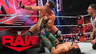 Theory vs Mustafa Ali  United States Title Match Raw May 30 2022 [upl. by Anekahs]