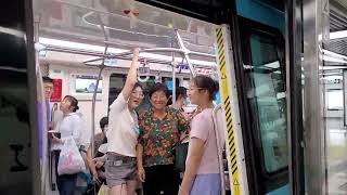 Hangzhou Metro Train Ride Inside View🚊 Zhejiang China [upl. by Rodnas]