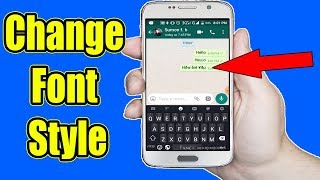 How to Change Whatsapp Font Style on Any Android Phone [upl. by Andrea]