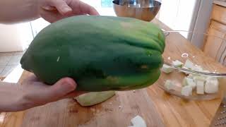 How to Eat and Freeze Green Papayas [upl. by Trevor]