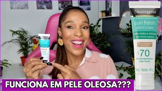 RESENHA PROTETOR SOLAR COM COR NEUTROGENA SUN FRESH DERM CARE FPS 70 PARA PELE OLEOSA [upl. by Nae143]