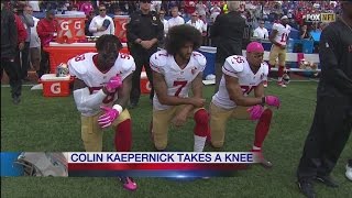 Kaepernick takes a knee at New Era Field [upl. by Mandel296]