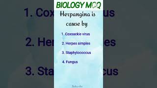 Herpangina is cause byneetexamaiapgetentrance exam [upl. by Lorolla181]