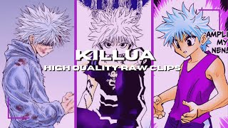 Killua Raw High Quality Clips For Editing [upl. by Holle]