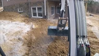 52quot ditch bucket on Excavator First time using it Bobcat E42 Mini Excavator [upl. by Tamar244]