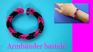 Armbänder Anleitung  Deutsch  Schmuck Basteln  selber machen [upl. by Ardnuyek]