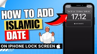 How to Add Islamic Date on iPhone Lock Screen ✅  Add Islamic Calendar to iPhone I Os 16 Lock Screen [upl. by Ute]