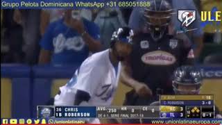 REACCION DE FRANKLIN MIRABAL CUANDO GANA EL LICEY [upl. by Emerald]