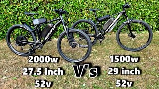 2000w Against 1500w EBike [upl. by Norrat]