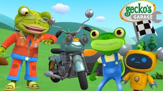 Grandmas Awesome Motorbike Show 🏍️  Geckos Garage 🚚  Cartoons For Kids  Toddler Fun Learning [upl. by Miun]