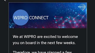 Wipro Onboarding Update  Connect Session for Offered candidate [upl. by Suirtimid]