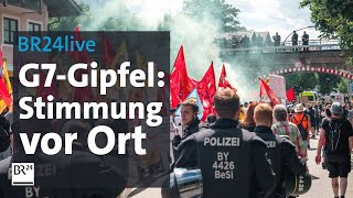 BR24live G7Gipfel als Ärgernis  wie ist die Stimmung vor Ort  BR24 [upl. by Janine9]