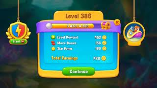 Fishdom 🐠🐟 Level 386  ALL BOOSTERS GAMEPLAY [upl. by Norine999]