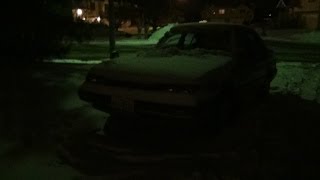 1985 Honda Accord DX Snowy Cold Start 15°F [upl. by Adnuhsed]