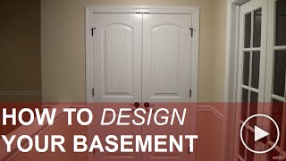 How to Design a Basement around typical obstacles [upl. by Nosauq]