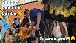 SungurðŸ– banaune tarika ðŸ˜Š Sekuwa chei ati mitho huneðŸ·ðŸ˜… SCR Vlog [upl. by Raval]