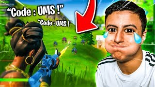 Il crie mon code créateur à chaque kill sur Fortnite [upl. by Ringler]