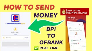 HOW TO SEND  TRANSFER MONEY FROM BPI TO OFBANK LANDBANK ACCOUNT  BPI TO OFW BANK  BabyDrewTV [upl. by Tayib]