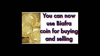 Biafra news today you can now buy and sell with your biafra coin [upl. by Berey]