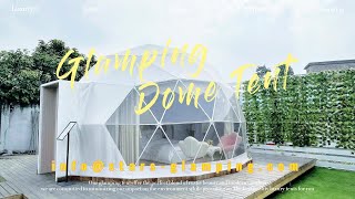 Luxury Glamping Dome Tent  Geodesic Domes for Eco Hotel [upl. by Ahseiyk]