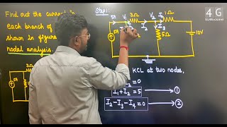 Nodal Analysis Problem in Tamil EC3251 Circuit Analysis Unit 1 DC Circuit Analysis Sem  2 [upl. by Terti]