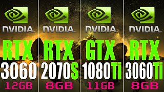 RTX 3060 vs RTX 2070 SUPER vs GTX 1080Ti vs RTX 3060Ti  PC GAMES TEST [upl. by Prospero314]