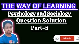 Psychology and Sociology Gnm 1st Year  KNC Gnm 1st Year Psychology and Sociology Question Solution [upl. by Onit]