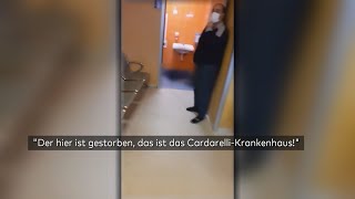 Umgang mit CoronaPatienten Video aus einem Krankenhaus in Neapel verstört Italien [upl. by Etep]