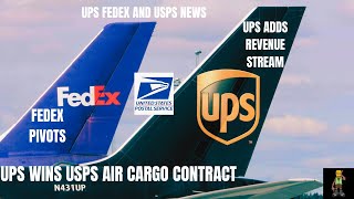 UPS Seals Air Cargo Contract For USPS Over Fedex [upl. by Biagi]