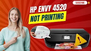 Fix HP Envy 4520 Not Printing Issue  Printer Tales [upl. by Itteb]