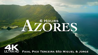 4K AZORES 🇵🇹 Açores Drone  6 Hour Aerial Film PORTUGAL Terceira Faial Pico São Miguel São Jorge [upl. by Comethuauc]