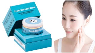 100 Effective 1 Day Challenge Skin Brightening  Preeda skin lightening whitening Cream [upl. by Ellenehc374]