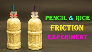 Kids Science Experiment Friction With Rice [upl. by Moonier]