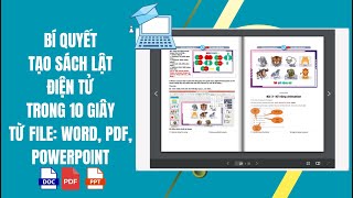 Bí quyết Tạo sách lật điện tử từ file PDF WORD POWERPOINT đơn giản 10s [upl. by Pederson]