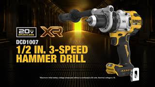 COMING SOON Dewalt MAX XR® Hammer Drill DCD1007 [upl. by Costa]