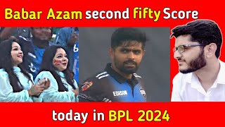 Babar Azam second fifty in bpl today [upl. by Regine]