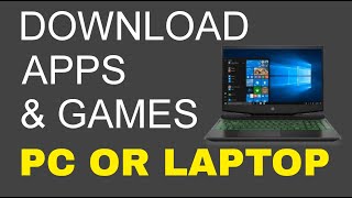 How to Download Apps on Windows 10 Laptop or Computer [upl. by Haroved]