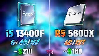 Core i5 13400F vs Ryzen 5 5600X  Test in 8 Games [upl. by Ennagroeg424]