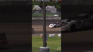 iRacing Dirt Banging Doors for the Lead in the Limited Late Models at Fairbury Speedway [upl. by Ahsienal]