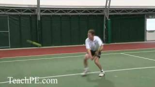 Tennis Drill  Drop Volley Backhand [upl. by Conley214]