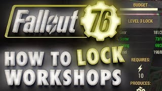 Fallout 76 Tips amp Tricks How to Lock Workshop Collectors to Protect Your Resources [upl. by Entroc]