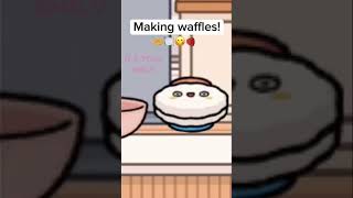 Making waffles tocaboca tocalife tocalifeworld easthetic shorts viral fyp fun cooking [upl. by Olivier856]