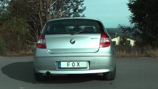 BMW E87 120i FOX Halbanlage ab Kat [upl. by Buyse]